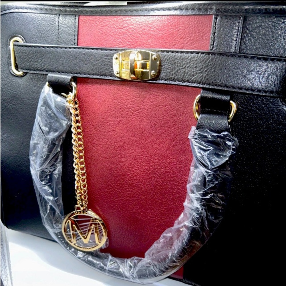 MKP Women Satchel Handbags Purses Two tone Top Handle Tote